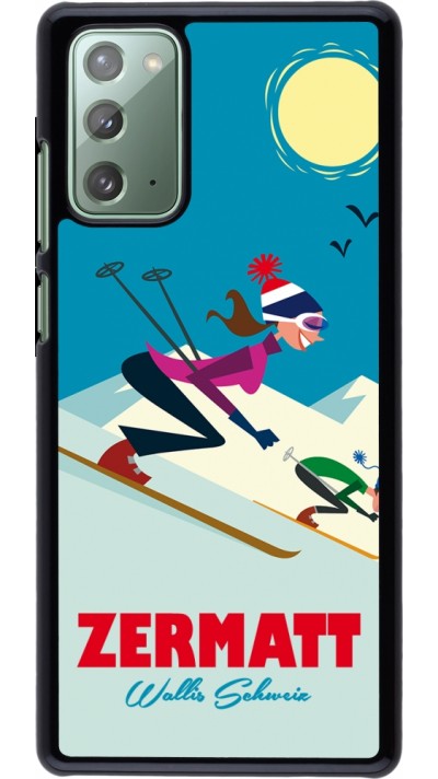 Coque Samsung Galaxy Note 20 - Zermatt Ski Downhill
