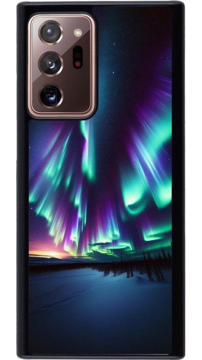 Samsung Galaxy Note 20 Ultra Case Hülle - Funkelndes Nordlicht