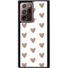 Samsung Galaxy Note 20 Ultra Case Hülle - Autumn 2024 brown hearts