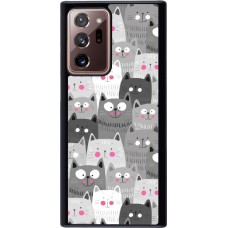 Coque Samsung Galaxy Note 20 Ultra - Chats gris troupeau