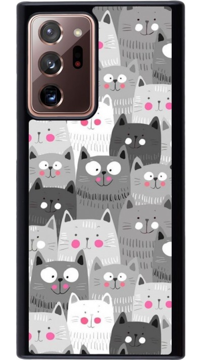 Coque Samsung Galaxy Note 20 Ultra - Chats gris troupeau