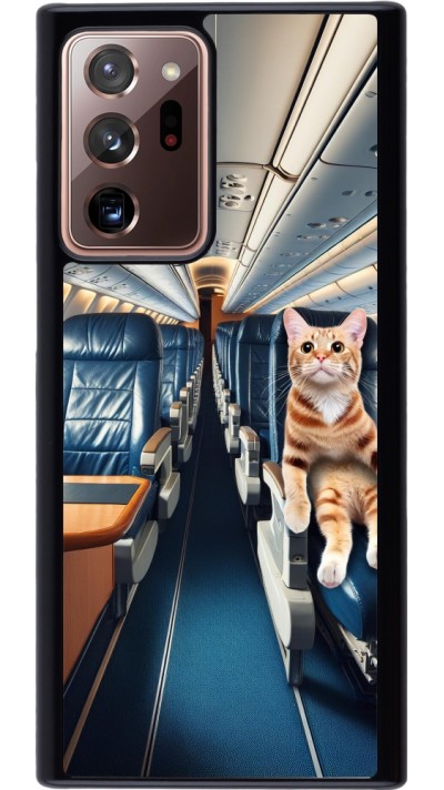Coque Samsung Galaxy Note 20 Ultra - Chat dans un avion