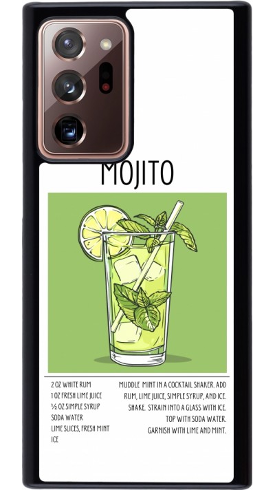 Samsung Galaxy Note 20 Ultra Case Hülle - Cocktail Rezept Mojito