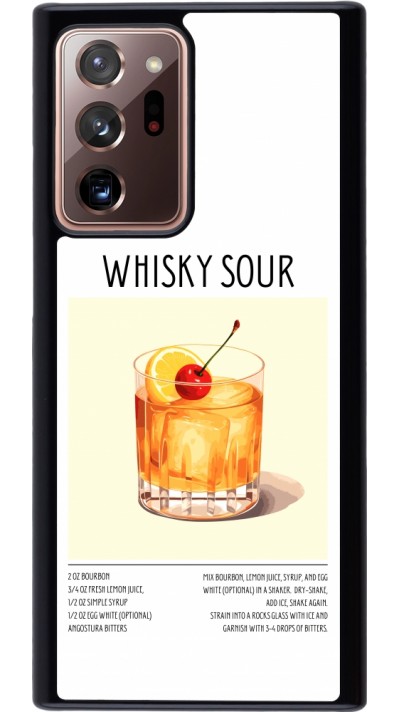 Samsung Galaxy Note 20 Ultra Case Hülle - Cocktail Rezept Whisky Sour