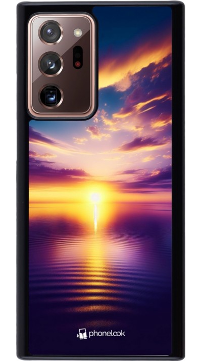 Coque Samsung Galaxy Note 20 Ultra - Coucher soleil jaune violet