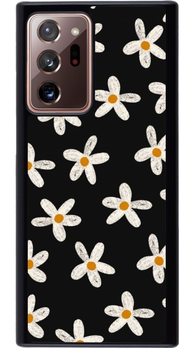 Coque Samsung Galaxy Note 20 Ultra - Easter 2024 white on black flower