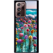 Samsung Galaxy Note 20 Ultra Case Hülle - Blumenmeer Wellen