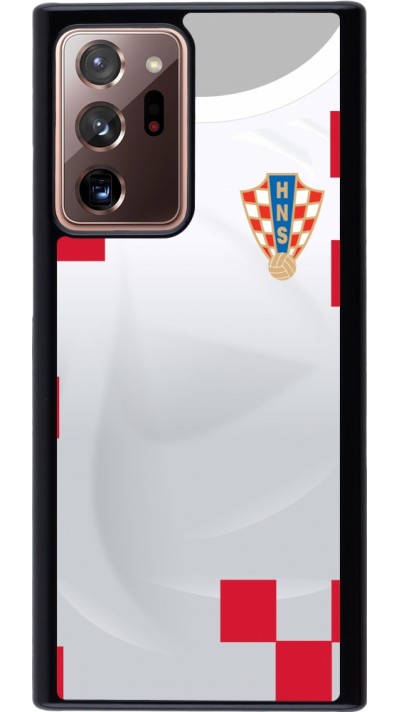Coque Samsung Galaxy Note 20 Ultra - Maillot de football Croatie 2022 personnalisable