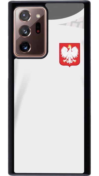 Coque Samsung Galaxy Note 20 Ultra - Maillot de football Pologne 2022 personnalisable