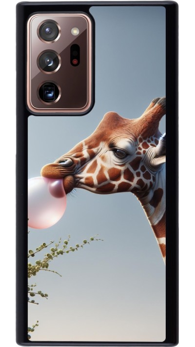 Samsung Galaxy Note 20 Ultra Case Hülle - Giraffe mit Blase