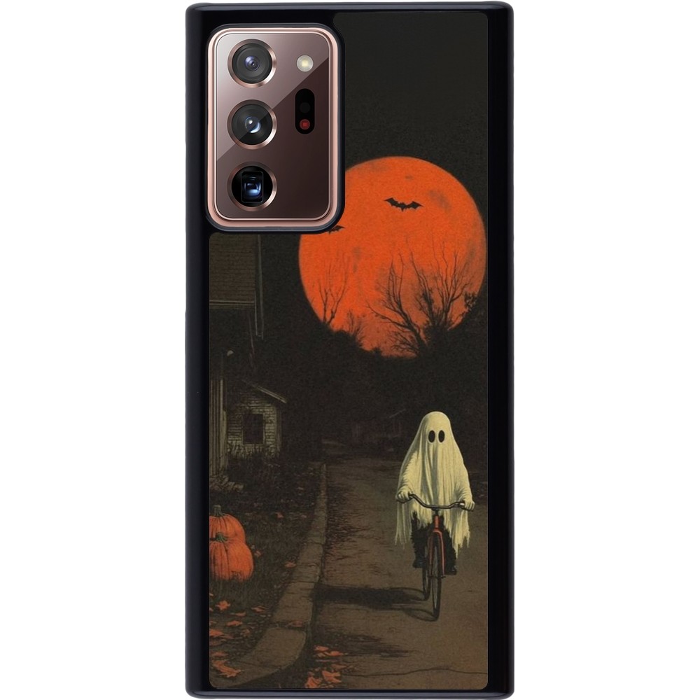 Samsung Galaxy Note 20 Ultra Case Hülle - Halloween 2025 Ghost on a bicycle
