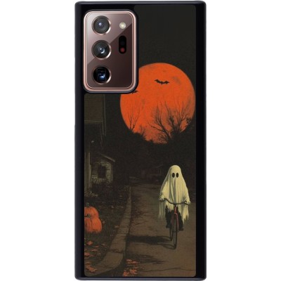 Coque Samsung Galaxy Note 20 Ultra - Halloween 2025 Ghost on a bicycle