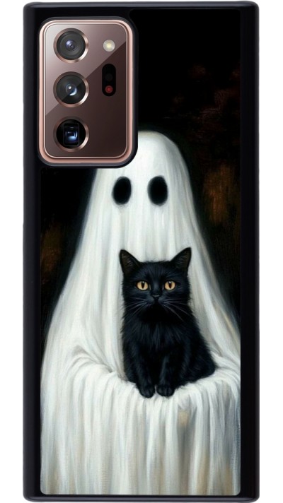 Samsung Galaxy Note 20 Ultra Case Hülle - Halloween 2025 Ghost with black cat