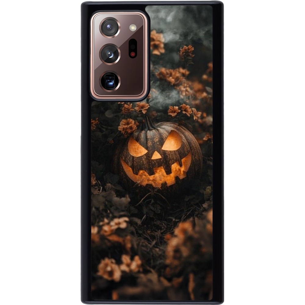 Samsung Galaxy Note 20 Ultra Case Hülle - Halloween 2025 Pumpkin with flowers
