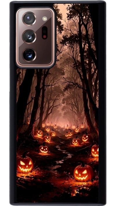 Samsung Galaxy Note 20 Ultra Case Hülle - Halloween 2025 Road of Terrifying Pumpkins