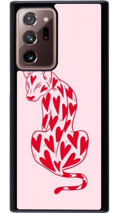 Coque Samsung Galaxy Note 20 Ultra - Leopard with hearts 2026