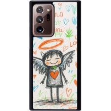 Samsung Galaxy Note 20 Ultra Case Hülle - Little Angel Sketch Love
