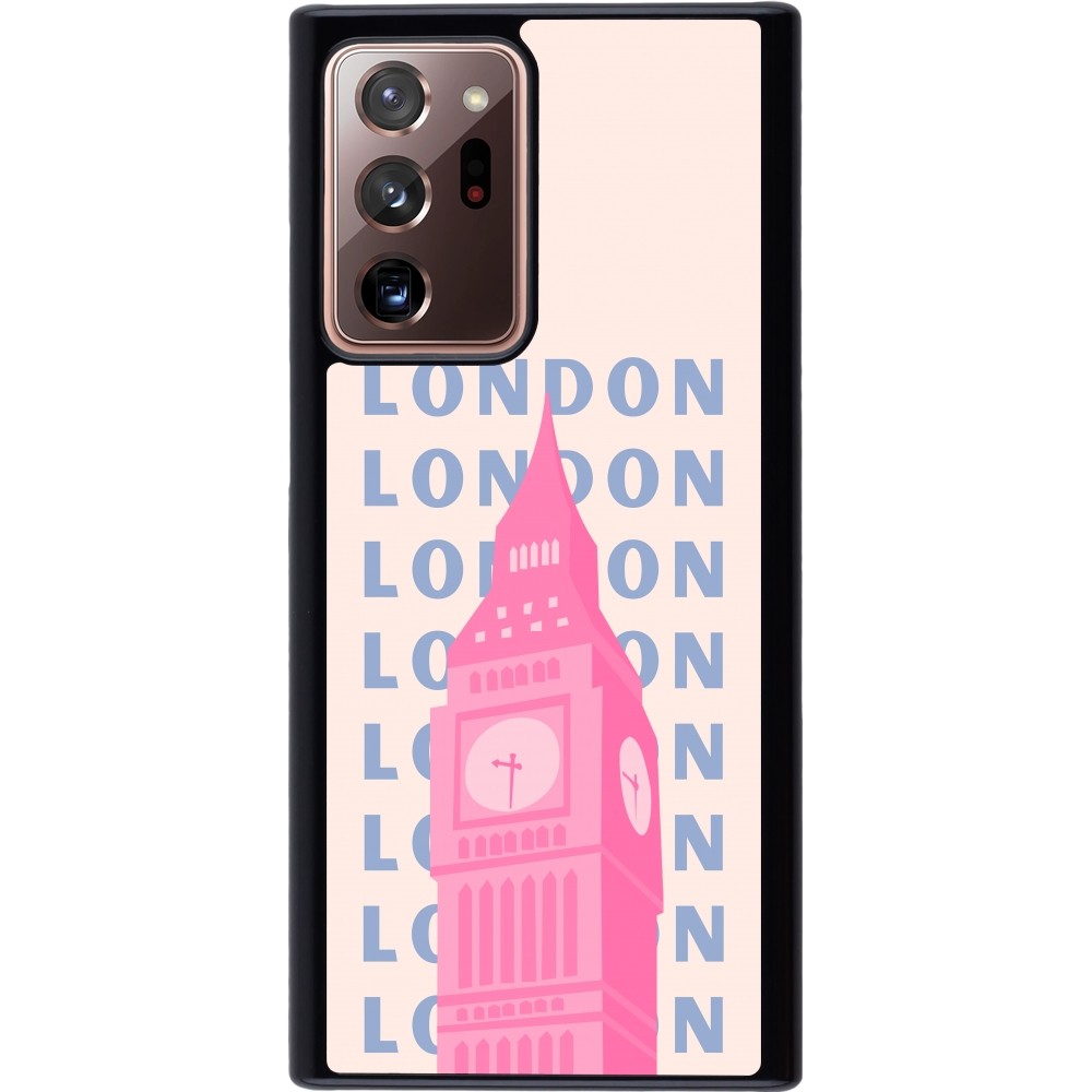Coque Samsung Galaxy Note 20 Ultra - London Pink Print