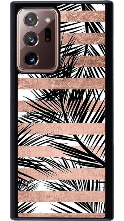 Hülle Samsung Galaxy Note 20 Ultra - Palm trees gold stripes