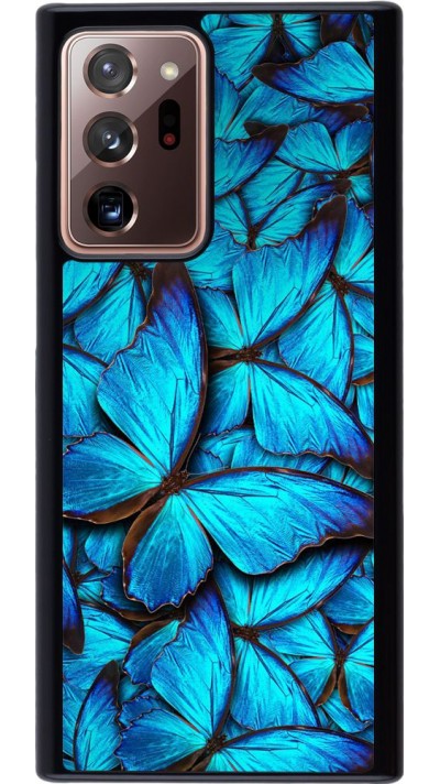 Coque Samsung Galaxy Note 20 Ultra - Papillon - Bleu