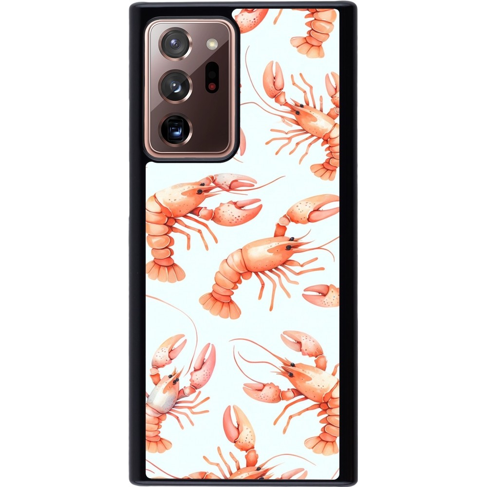 Samsung Galaxy Note 20 Ultra Case Hülle - Muster von pastellfarbenen Hummern
