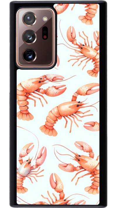 Samsung Galaxy Note 20 Ultra Case Hülle - Muster von pastellfarbenen Hummern