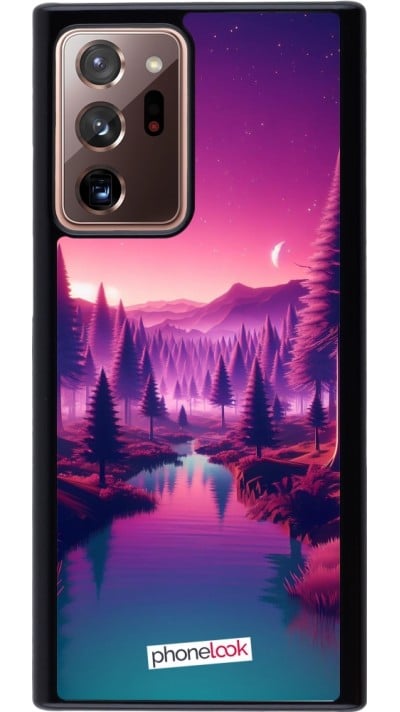 Coque Samsung Galaxy Note 20 Ultra - Paysage Violet-Rose