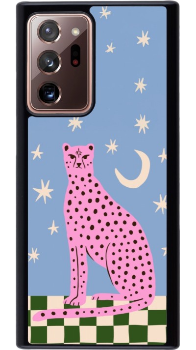 Coque Samsung Galaxy Note 20 Ultra - Pink leopard with stars 2026