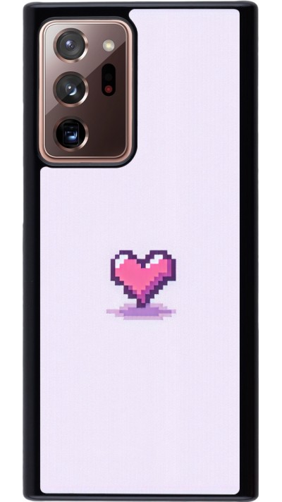 Coque Samsung Galaxy Note 20 Ultra - Pixel Coeur Violet Clair