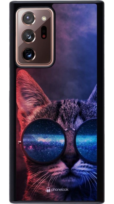 Hülle Samsung Galaxy Note 20 Ultra - Red Blue Cat Glasses