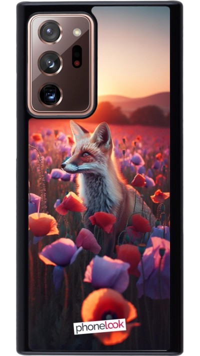 Coque Samsung Galaxy Note 20 Ultra - Renard pourpre au crépuscule