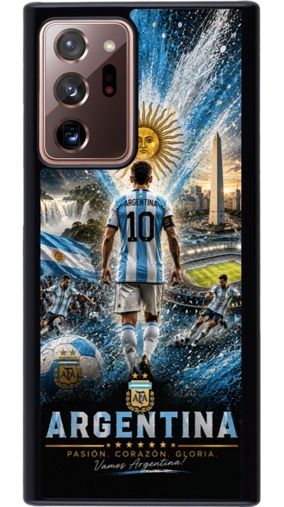 Coque Samsung Galaxy Note 20 Ultra - Football Argentine splash 2026