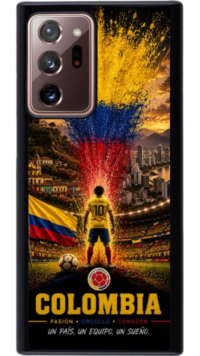 Coque Samsung Galaxy Note 20 Ultra - Football Colombie splash 2026