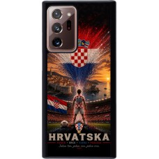 Coque Samsung Galaxy Note 20 Ultra - Football Croatie splash 2026