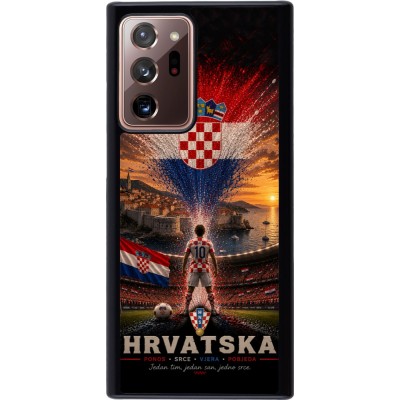Coque Samsung Galaxy Note 20 Ultra - Football Croatie splash 2026