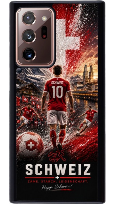 Coque Samsung Galaxy Note 20 Ultra - Football Schweiz splash 2026