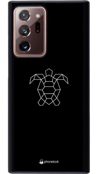 Coque Samsung Galaxy Note 20 Ultra - Turtles lines on black