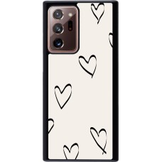 Samsung Galaxy Note 20 Ultra Case Hülle - Valentine 2023 minimalist hearts