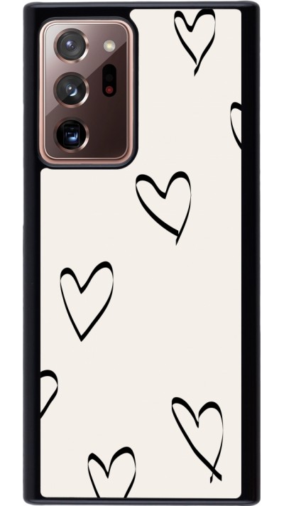 Coque Samsung Galaxy Note 20 Ultra - Valentine 2023 minimalist hearts