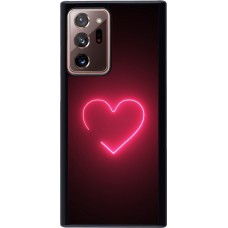 Samsung Galaxy Note 20 Ultra Case Hülle - Valentine 2023 single neon heart