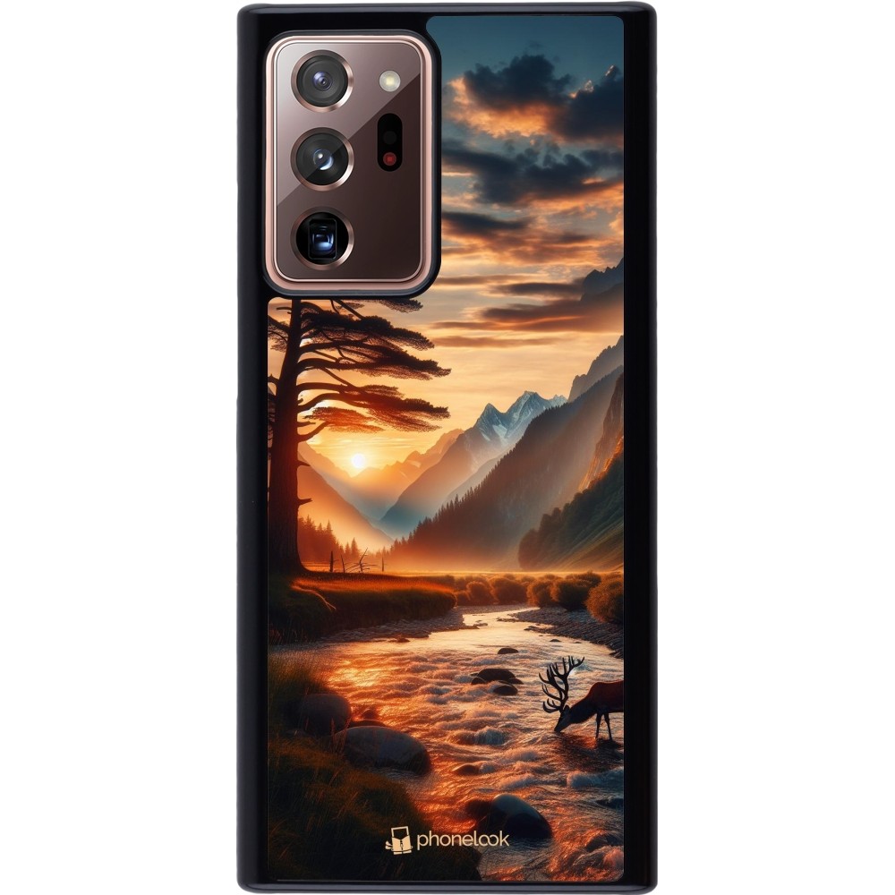 Coque Samsung Galaxy Note 20 Ultra - Valley Sunset Deer Tree