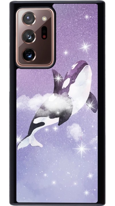 Coque Samsung Galaxy Note 20 Ultra - Whale in sparking stars
