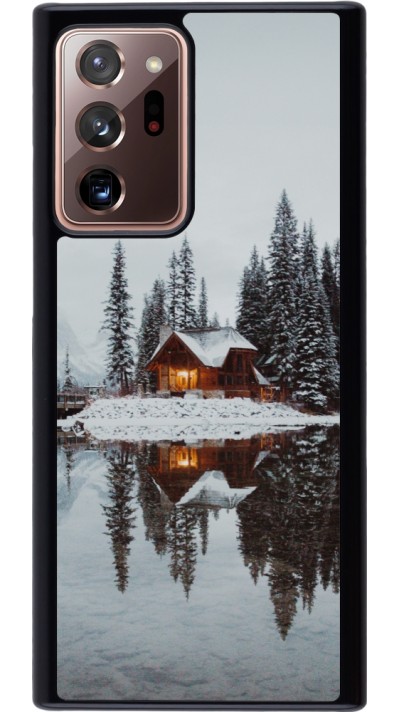 Coque Samsung Galaxy Note 20 Ultra - Winter 25 Winter house forest afternoon
