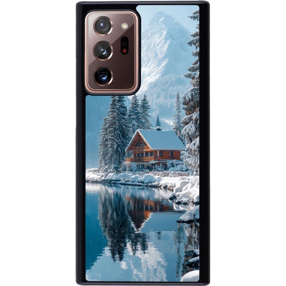 Coque Samsung Galaxy Note 20 Ultra - Winter 25 Winter house forest day