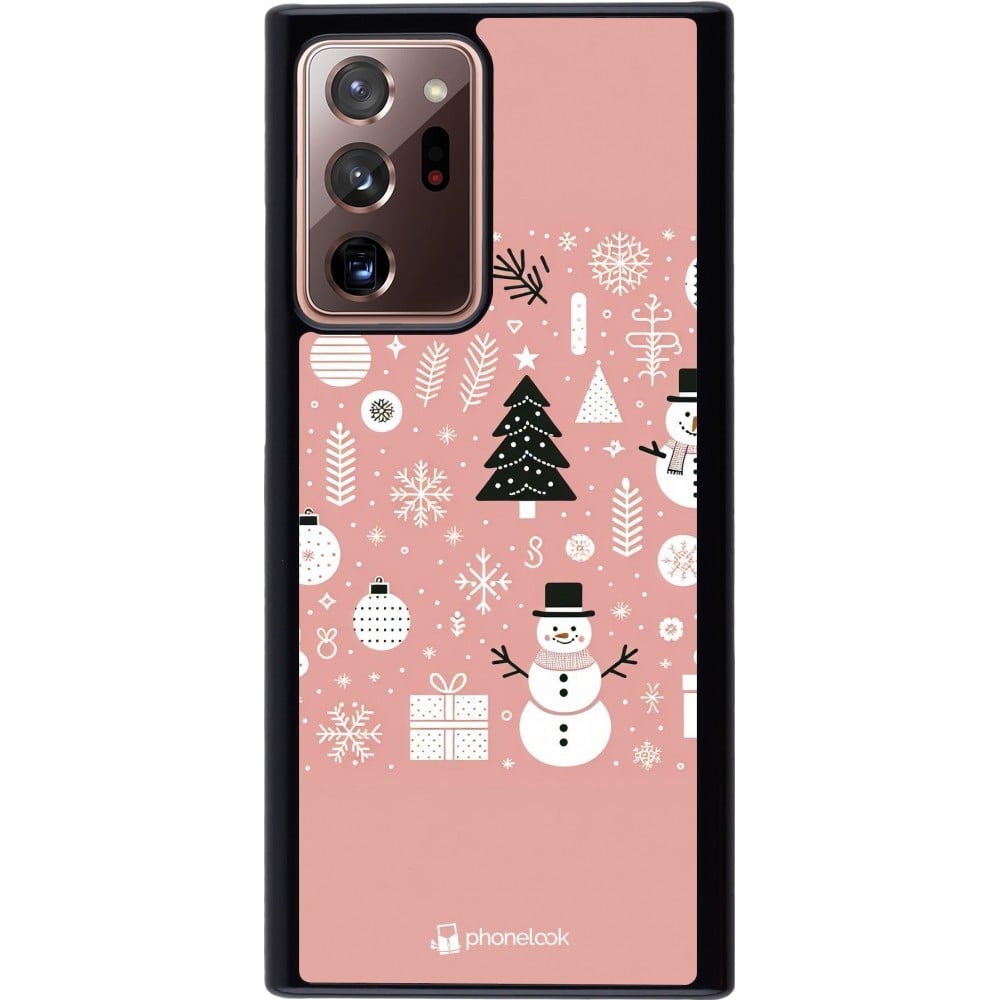 Samsung Galaxy Note 20 Ultra Case Hülle - Weihnachten 2024 Rose Schneemann Weihnachten