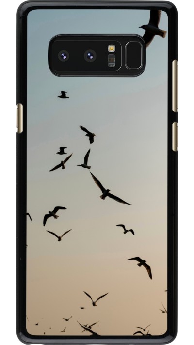 Samsung Galaxy Note8 Case Hülle - Autumn 22 flying birds shadow