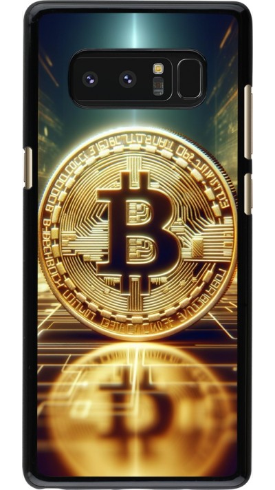 Samsung Galaxy Note8 Case Hülle - Bitcoin Stehen