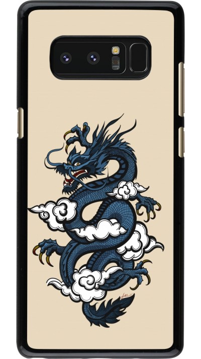 Samsung Galaxy Note8 Case Hülle - Blue Dragon Tattoo