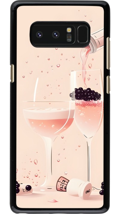 Samsung Galaxy Note8 Case Hülle - Champagne Pouring Pink