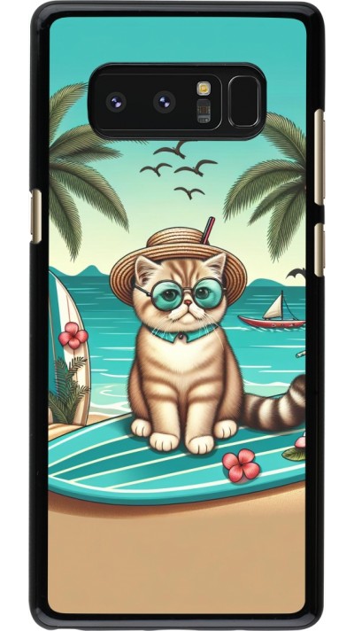 Coque Samsung Galaxy Note8 - Chat Surf Style